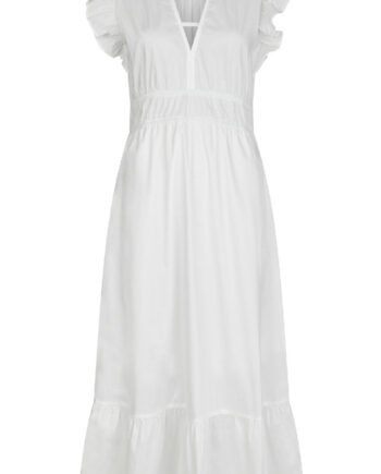 Neo Noir Kjole Pollana Poplin White
