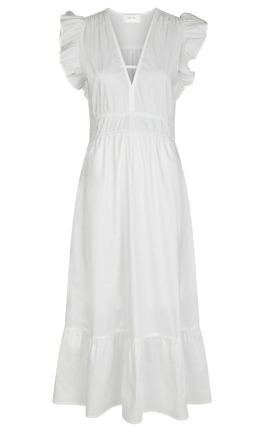 Neo Noir Kjole Pollana Poplin White