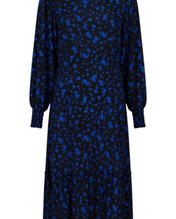 Neo Noir Kjole Vika Shade Blue Flower