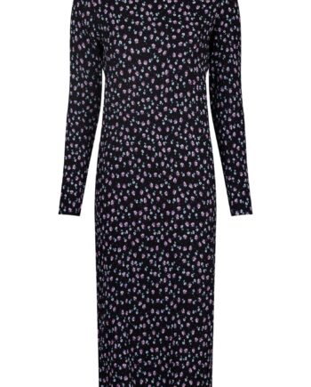 Neo Noir Kjole Vogue Flower Spray Black