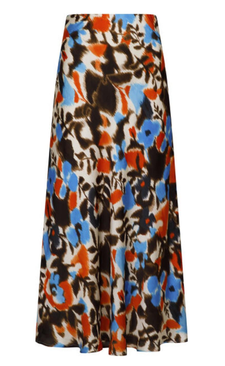 Neo Noir Nederdel Bovary Blurry Batik Mocca