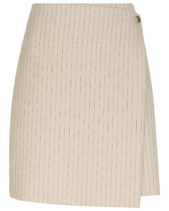 Neo Noir Nederdel Petrani Pinstriped Sand