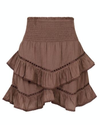 Neo Noir Nederdel Ricki   Voile Light Brown