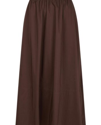 Neo Noir Nederdel Yara Poplin Dark Brown