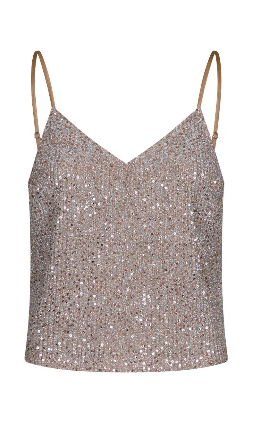 Neo Noir Top Elinas Glitter Sand