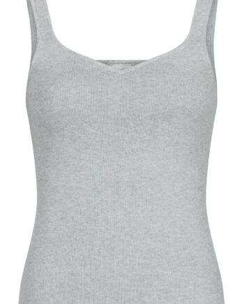 Neo Noir Top Hanora Light Grey Melange