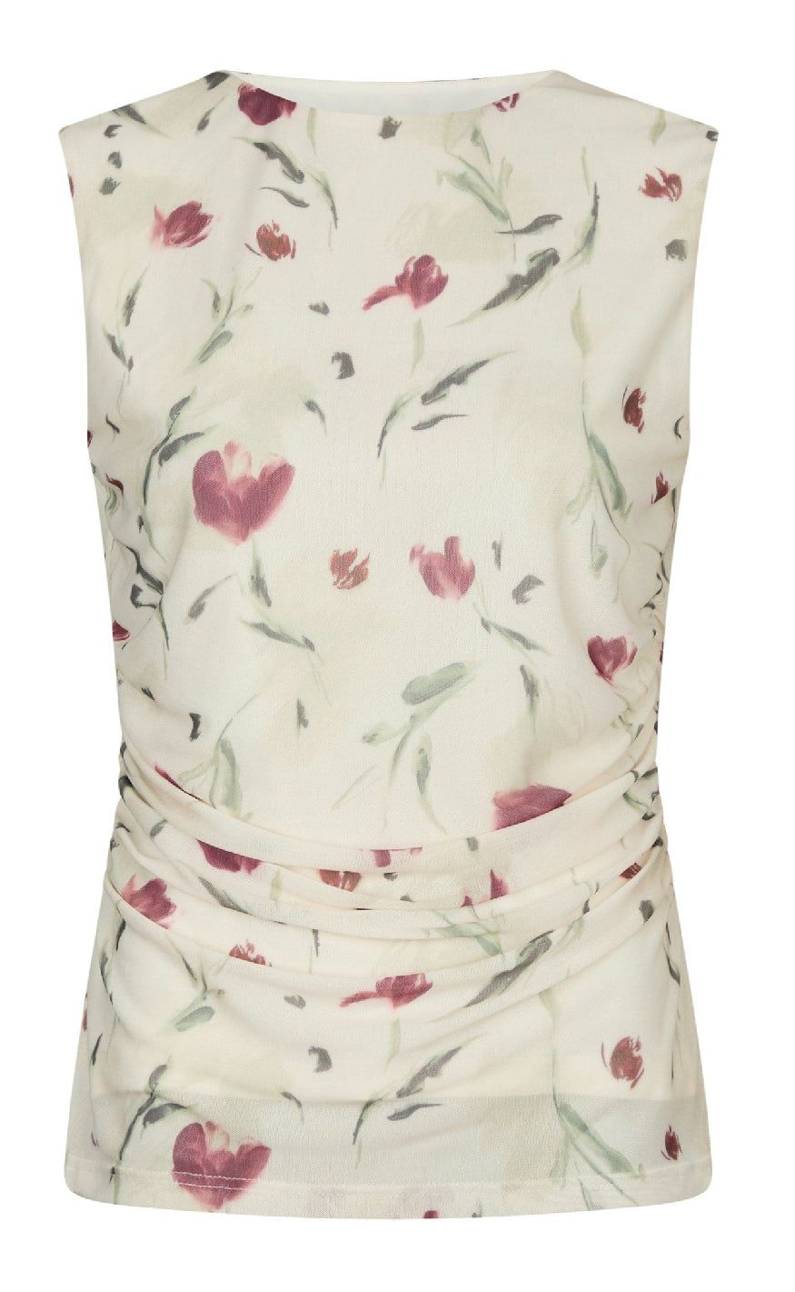 Neo Noir Top Liblana Artist Mesh Creme