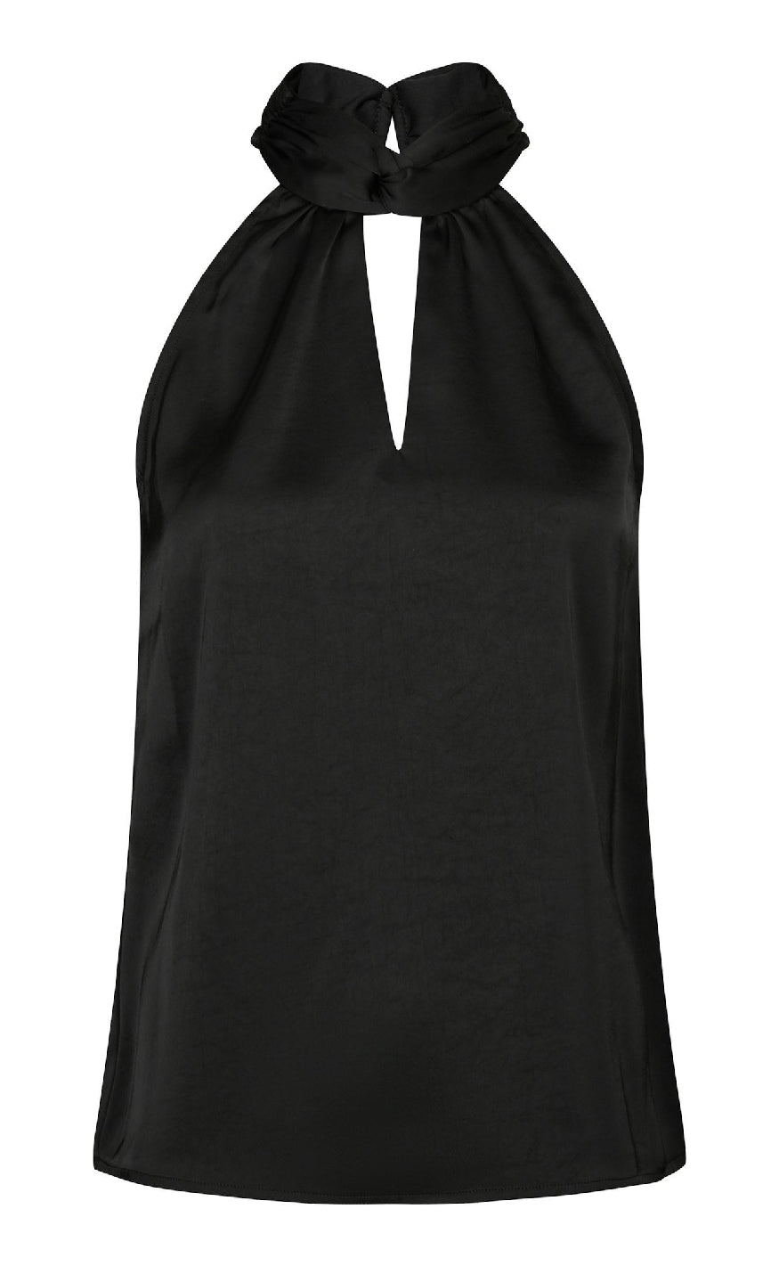 Neo Noir Top Svala Heavy Sateen Black