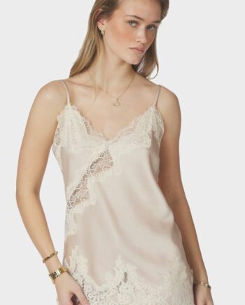 Neo Noir Top Viole Lace Champagne