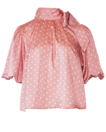 Noella Bluse Kesha Carmine Blush Print