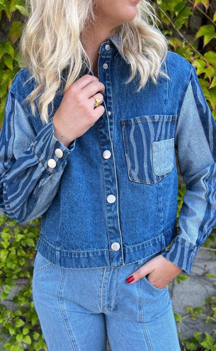 Noella Bluse Kimbra Patch Denim