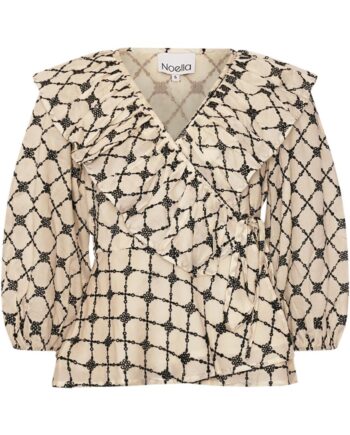 Noella Bluse Kolina Ivory Black