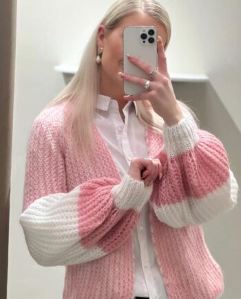 Noella Cardigan Liana White Rose