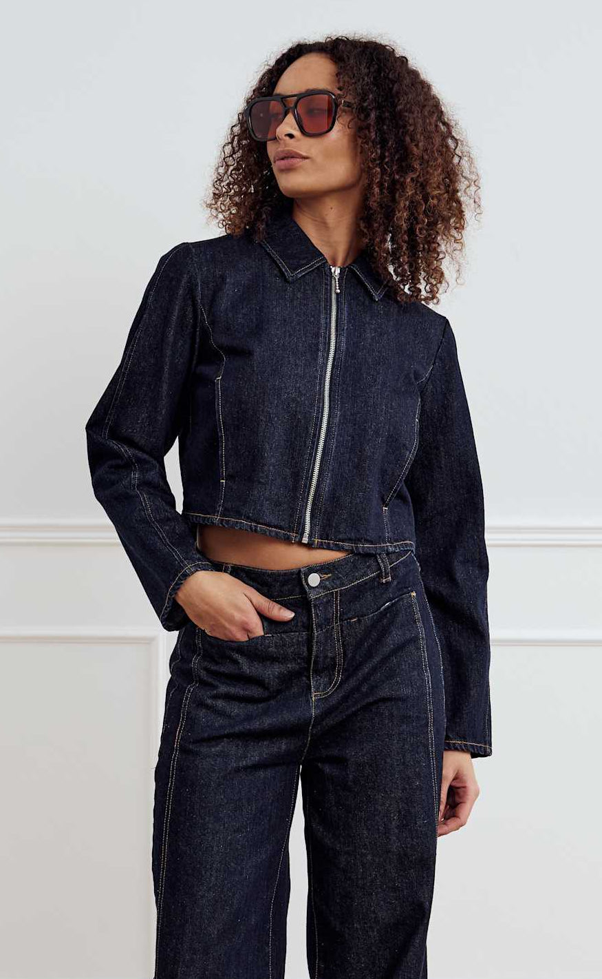 Noella Jakke Jessi Blue Unwashed