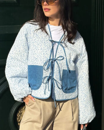Noella Jakke Lori Calla Denim Print