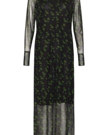 Noella Kjole Bea Trix Black With Green