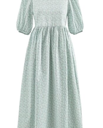 Noella Kjole Casey Green Flower
