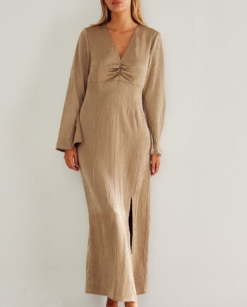 Noella Kjole Kamey Timber Brown