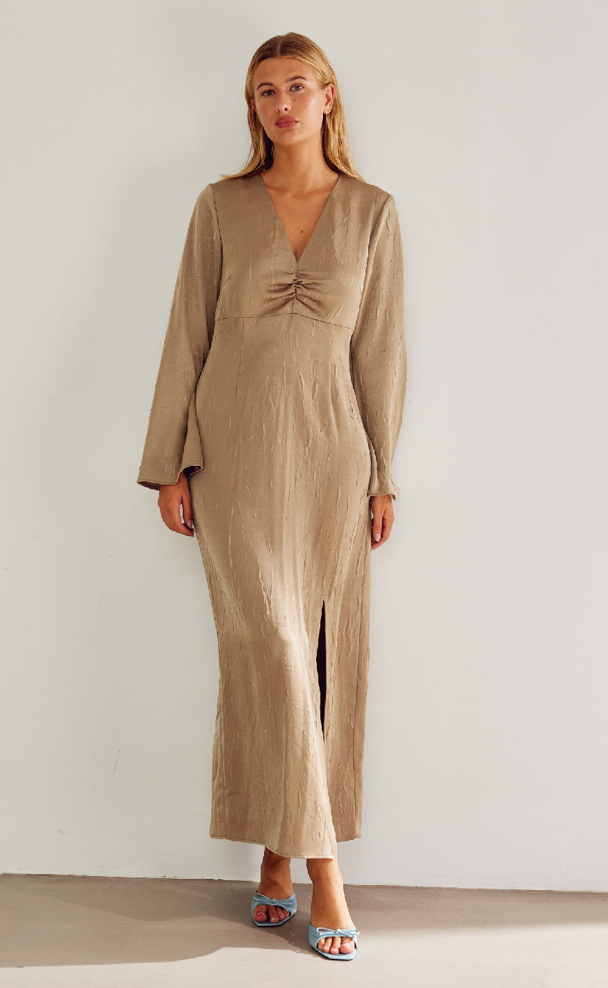 Noella Kjole Kamey Timber Brown