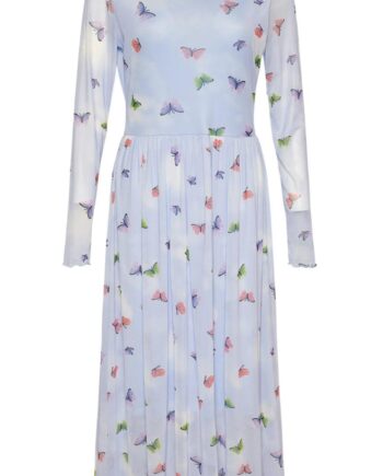 Noella Kjole Lola Butterfly Print