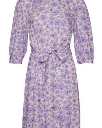 Noella Kjole Martha Lavender Mini Flower