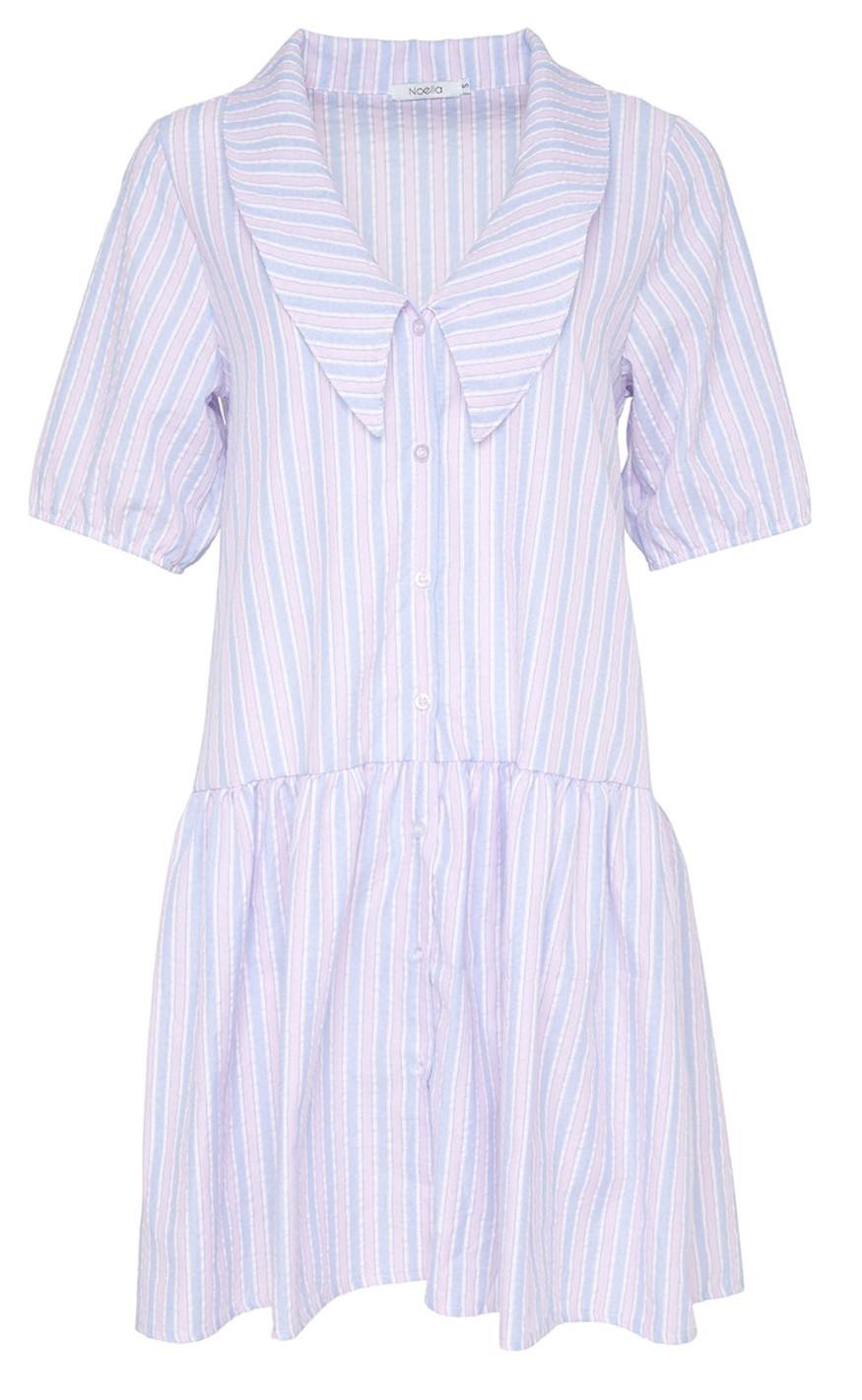 Noella Kjole Melina Blue Rose Stripe