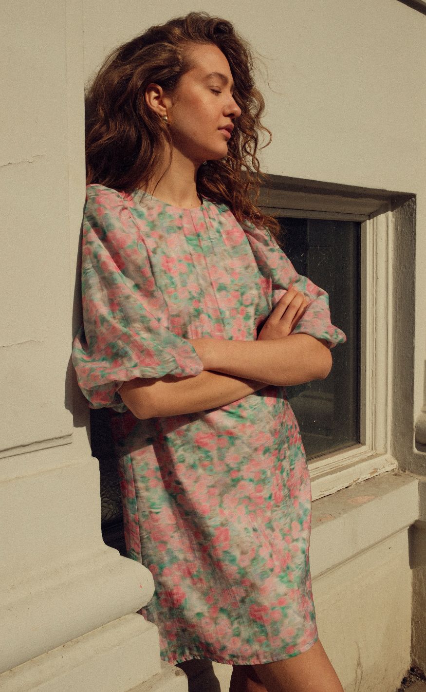 Noella Kjole Pastis Dealyn Print
