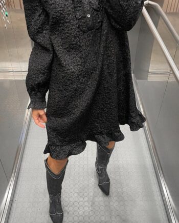 Noella Kjole Reno Ruby Ruffle Black