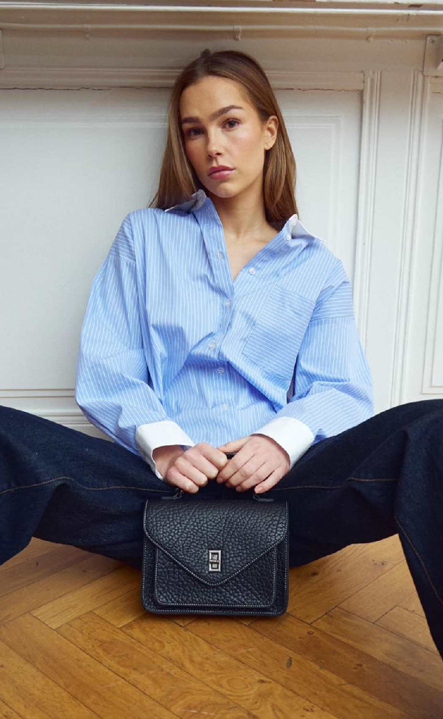 Noella Skjorte Lakelynn Blue White Stripe