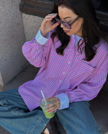 Noella Skjorte Lakelynn Carsyn Pink Stripe