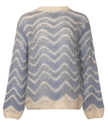 Noella Striktrøje Panama Dusty Blue