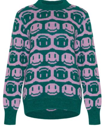 Noella Sweater Face Lilac Green Mix