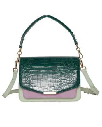 Noella Taske Blanca Multi Compartment Green Croco Mint Purple Mix