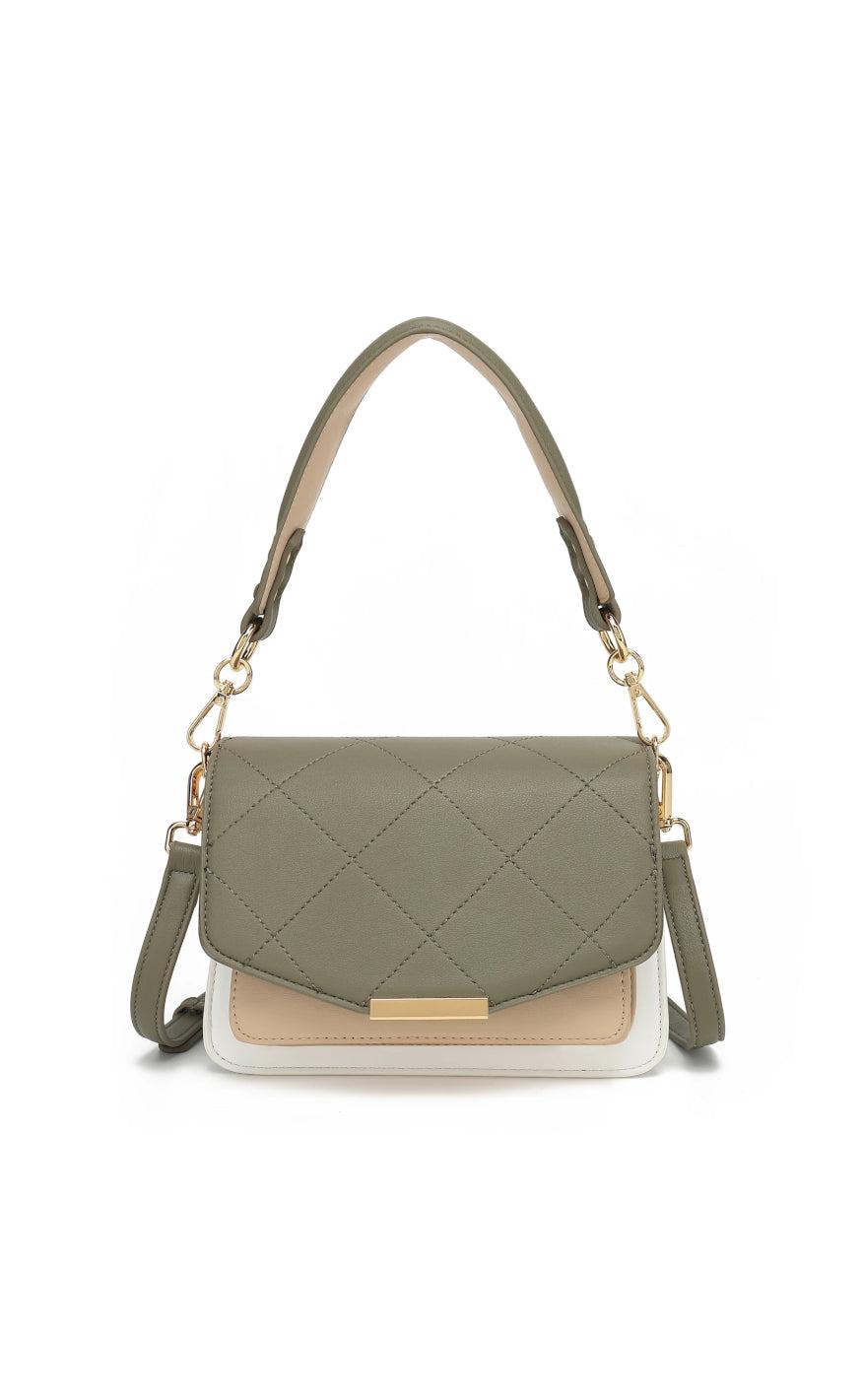 Noella Taske Blanca Multi Medium Army White Beige