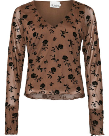 Noella Top Lucille Clarity  Morel Print