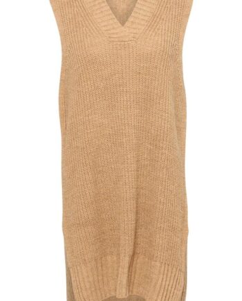 Noella Vest Louis  -neck Camel