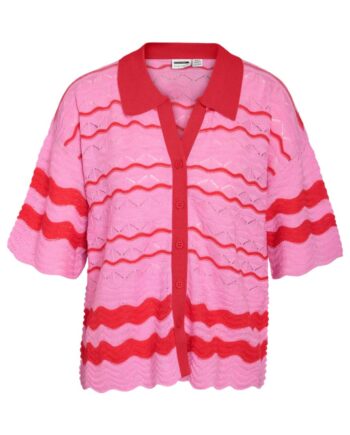 Noisy May Cardigan Sadie Begonia Pink Tomato