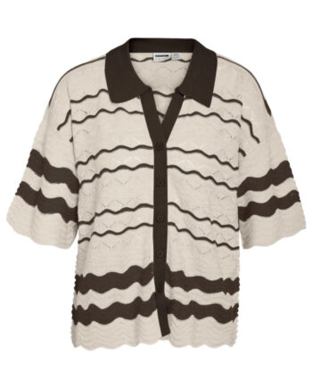 Noisy May Cardigan Sadie Birch Chocolate Brown