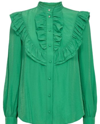 Numph Skjorte Flounce Classic Green