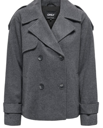 Only Jakke Maisy Wool Life Dark Grey Melange