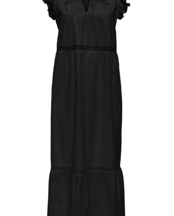 Only Kjole Sunny Capsl Frill Black