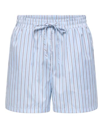 Only Shorts Loris Chambray Blue    Bright White Black