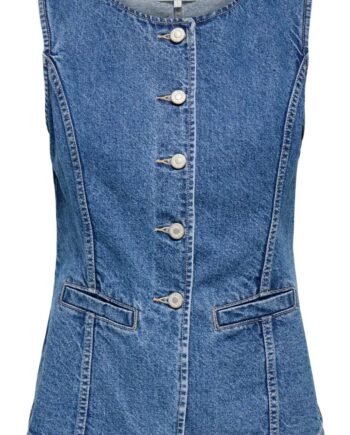Only Vest Giulina Medium Blue Denim