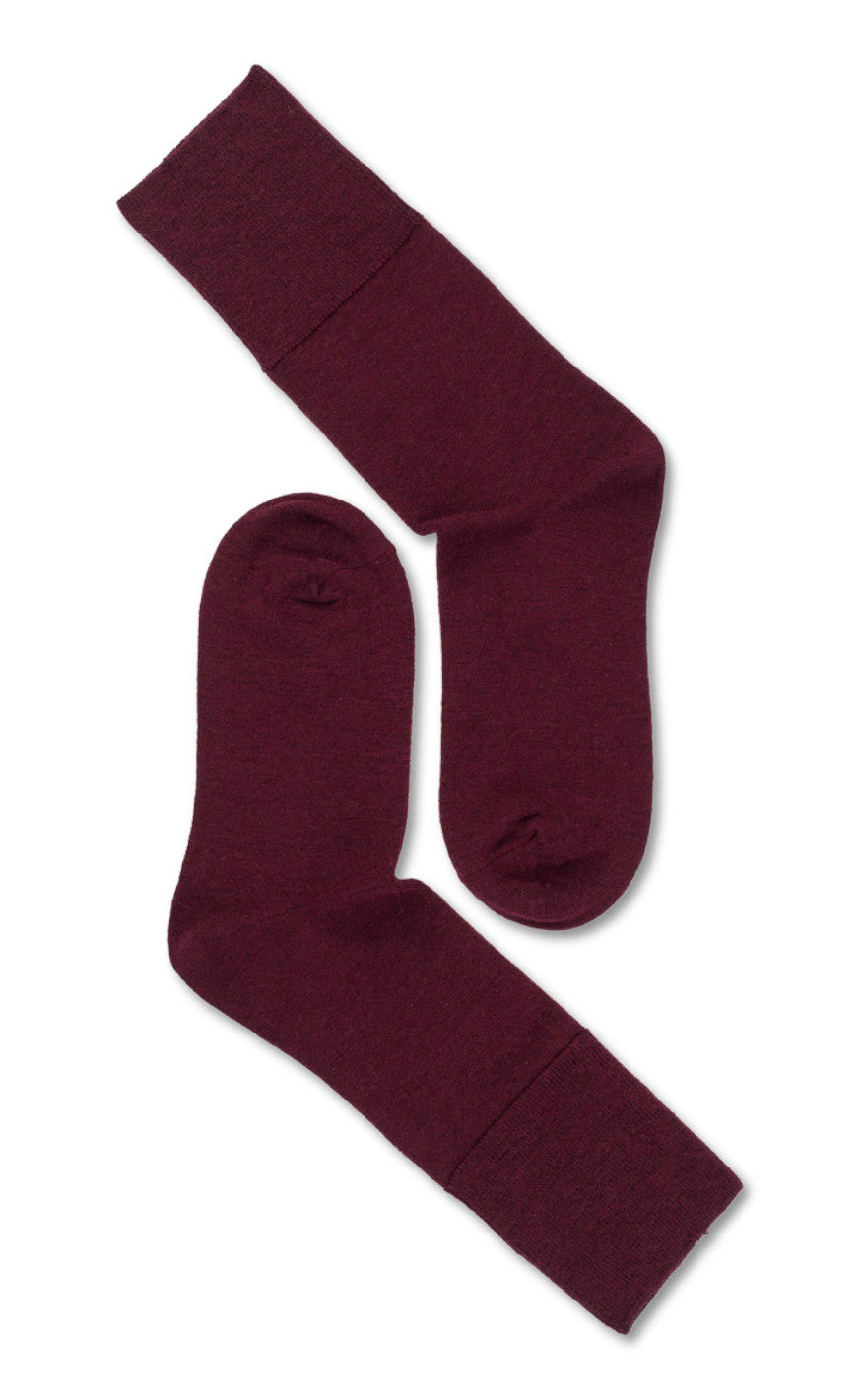 Oroblu Strømper Note Fine Wool Comfort Top Burgundy