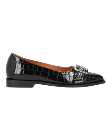 Phenumb Ballerina Must Black Leather Croco