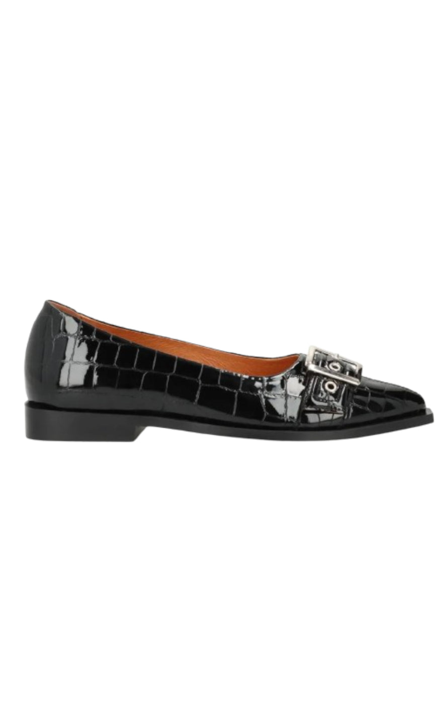 Phenumb Ballerina Must Black Leather Croco