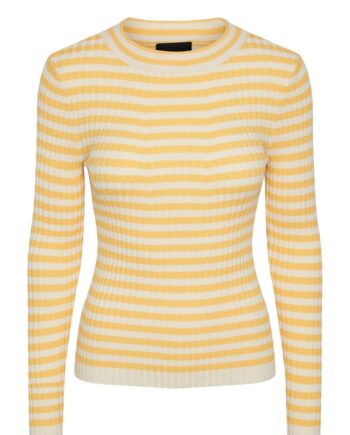 Pieces Bluse Crista  -neck Flax    Birch