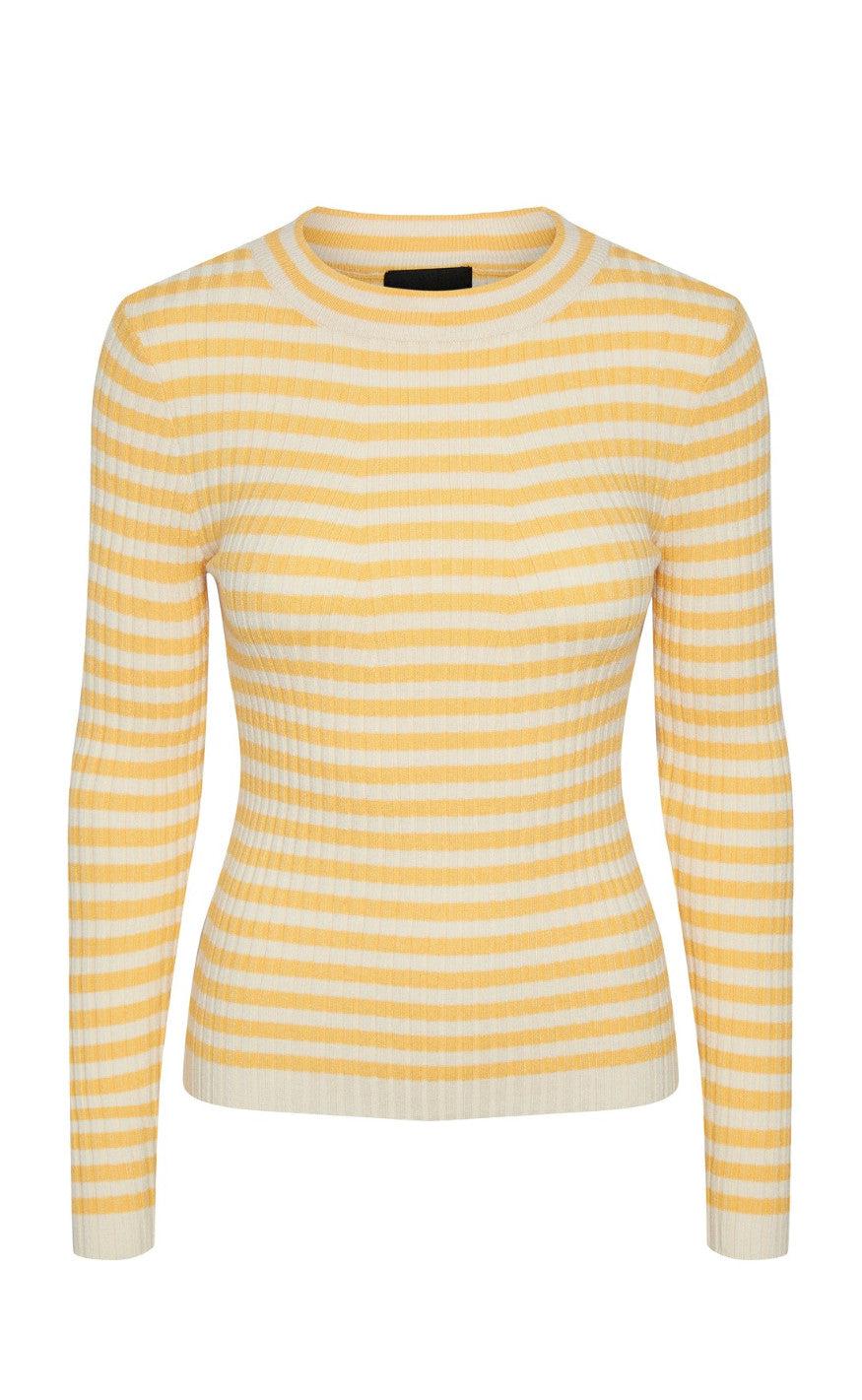 Pieces Bluse Crista -neck Flax Birch