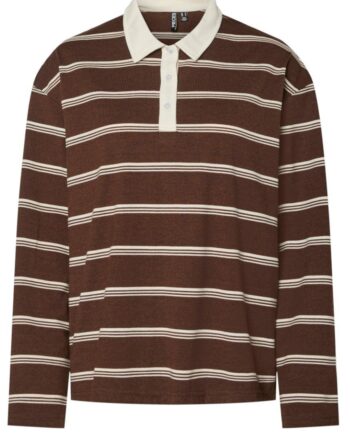 Pieces Bluse Sadie Chicory Coffee Cloud Dancer