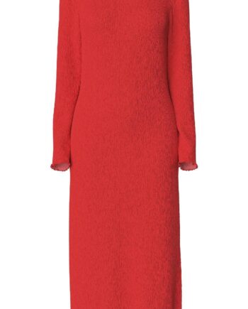 Pieces Kjole Flora Poppy Red